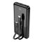 Hoco 10000 mAh зі швидким заряджаннямShell Small (22,5W, 5A, QC/PD). Black