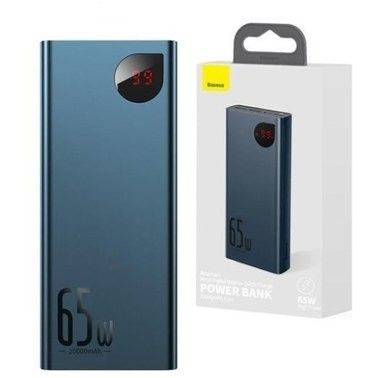 Baseus Adaman Metal 20000 mAh 65W QC3.0 + USB Led Лампа