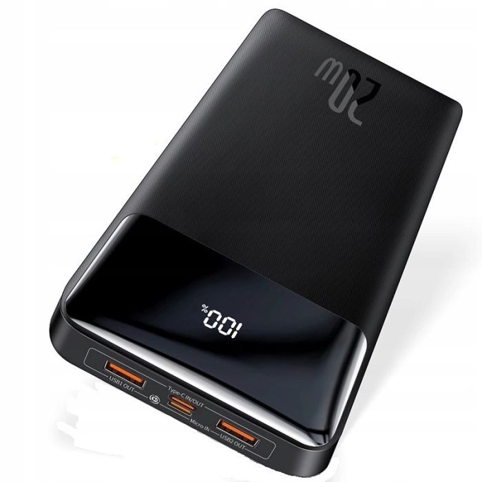 Baseus 10000 mAh 3xUSB USB-C QC PD 20Вт швидка зарядка