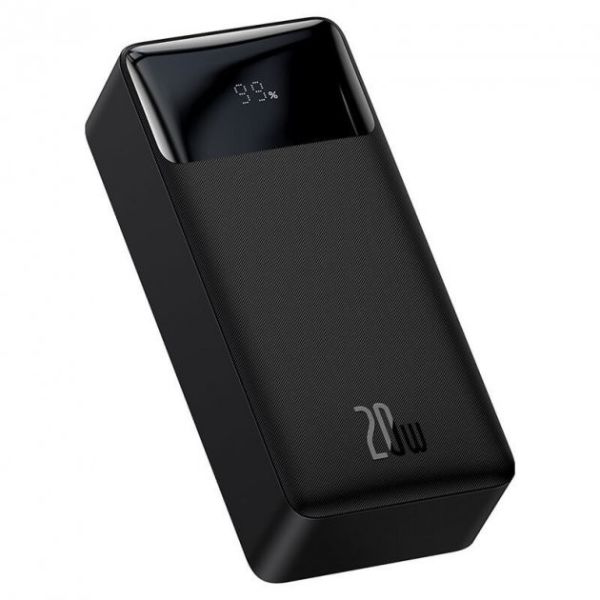 Baseus Bipow Digital Display 30000 mAh 20W 3A 2-USB/1-Type-C Чорний
