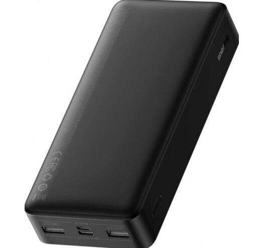 Павербанк Baseus Bipow Digital Display 20000 mAh 15W 3A 2USB/1Type-C. QC Чорний