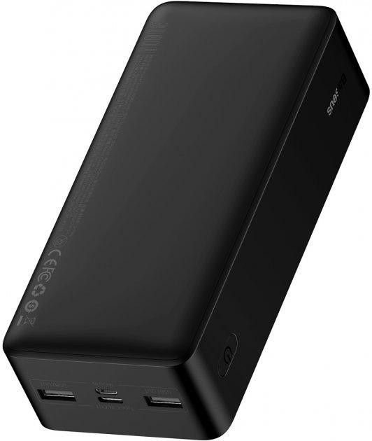 Baseus Bipow Digital Display 30000 mAh 15W 3A 2USB/1Type-C. QC Чорний