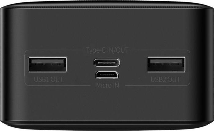 Baseus Bipow Digital Display 30000 mAh 15W 3A 2USB/1Type-C. QC Чорний