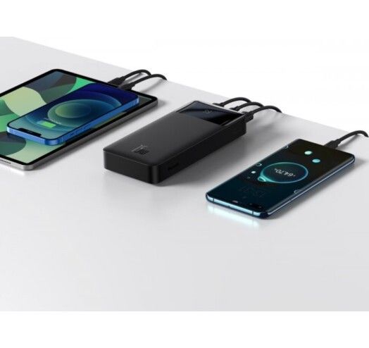 Павербанк Baseus Bipow Digital Display 20000 mAh 15W 3A 2USB/1Type-C. QC Чорний