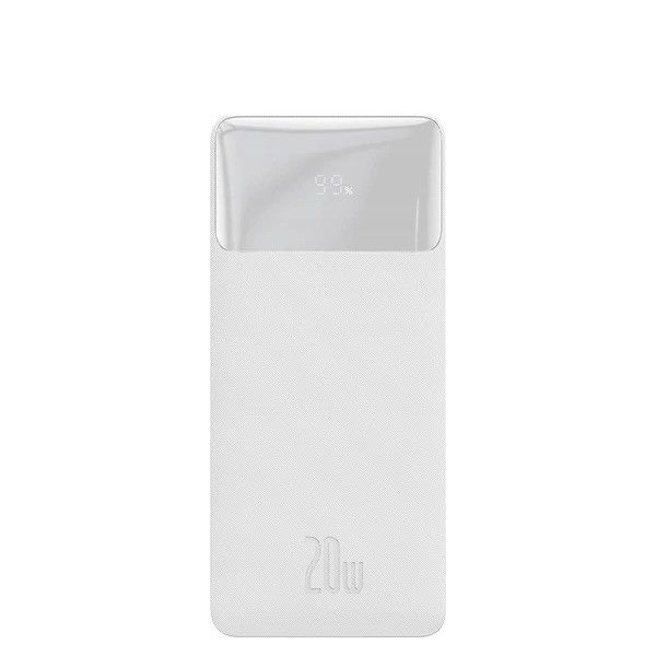 Акумулятор універсальний Baseus 10000mAh Digital Display 20W White