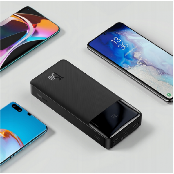 Baseus  Bipow 20000 mAh 15W Quick Charge Черный