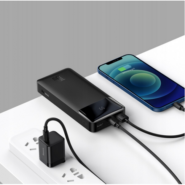 Baseus  Bipow 20000 mAh 15W Quick Charge Черный