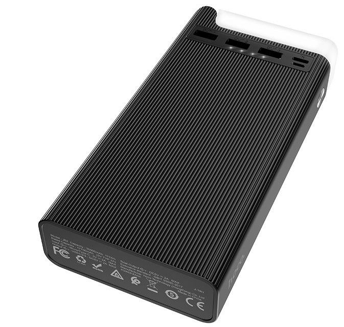 Hoco J62 30000 mAh, 3USB, Type-C, 2A, біле