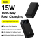 Baseus Bipow 30000 mAh 15W Digital Display 2USB/1Type-C 3A чорний Power bank, портативна