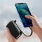 Baseus 20000 mAh 20W с быстрой зарядкойQ Pow Quick Charge Портативный + кабель Lightning для iPhone/iPad/Samsung//Huawei Черный