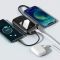 Baseus 20000 mAh 20W с быстрой зарядкойQ Pow Quick Charge Портативный + кабель Lightning для iPhone/iPad/Samsung//Huawei Черный