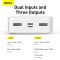 Baseus Bipow Digital Display 20000 mAh 15W з підтримкою швидкого заряджання 2USB/1Type-C. QC. Білий