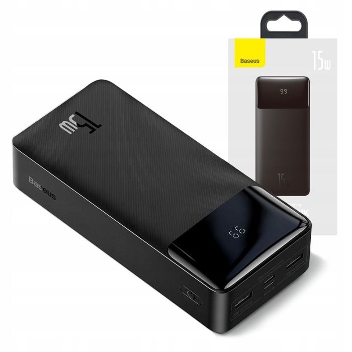 Baseus Bipow Digital Display 30000 mAh 15W швидка зарядка