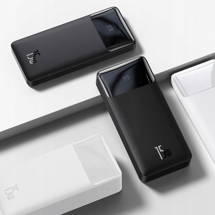 Baseus Bipow Digital Display 30000 mAh 15W швидка зарядка