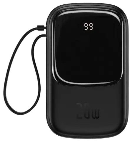 Baseus Qpow Digital Display Quick Charging 20W 20000 mAh з підтримкою швидкого заряджання QC3.0 PD Black