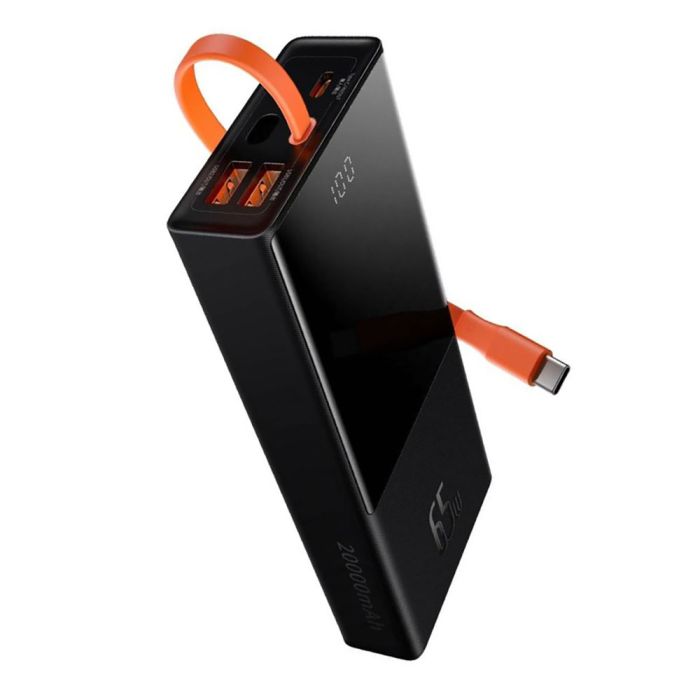 Baseus Elf Digital Display Fast Charging 20000 mAh 65W Black (PPJL000001)
