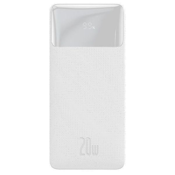 Акумулятор універсальний Baseus 20000mAh Digital Display 20W White