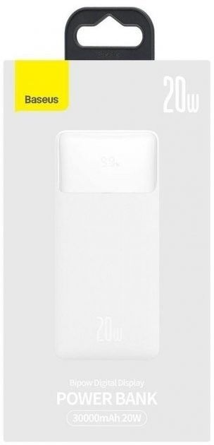 Baseus 30000 mAh Digital Display 20W White