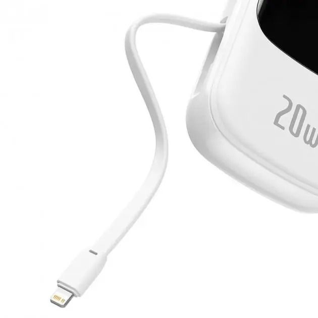 Baseus  20000 mAh 20W Q Pow Quick Charge + кабель Lightning для iPhone/iPad/Samsung/Xiaomi/Huawei