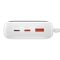 Baseus 20000 mAh 20W с быстрой зарядкойQ Pow Quick Charge Портативный + кабель Lightning для iPhone/iPad/Samsung//Huawei Белый