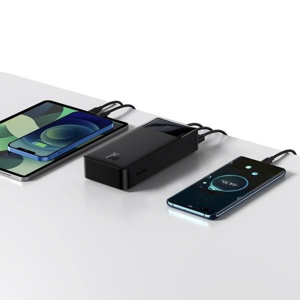 Baseus Bipow Digital Display 30000 mAh на 15 W, LED-дисплей + кабель micro USB