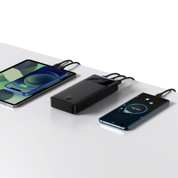 Baseus Bipow Digital Display 20000 mAh на 15 W, LED-дисплей + кабель micro USB