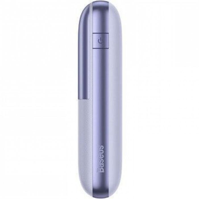 Baseus Bipow Pro + кабель USB to Type-C, 0.3 метра (3A, 20000 mAh, 22.5Вт, Type-C x 2 USB-A, QC 3.0) - Лавандовий