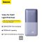Baseus Bipow Pro + кабель USB to Type-C, 0.3 метра (3A, 20000 mAh, 22.5Вт, Type-C x 2 USB-A, QC 3.0) - Лавандовий