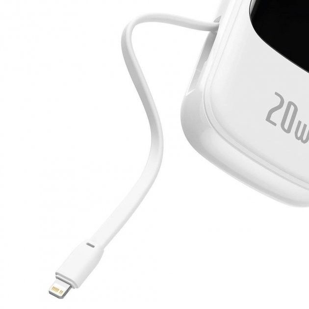 Baseus  Qpow Digital Display Quick 20000 mAh 20W Type-C Cable PPQD-H02 White