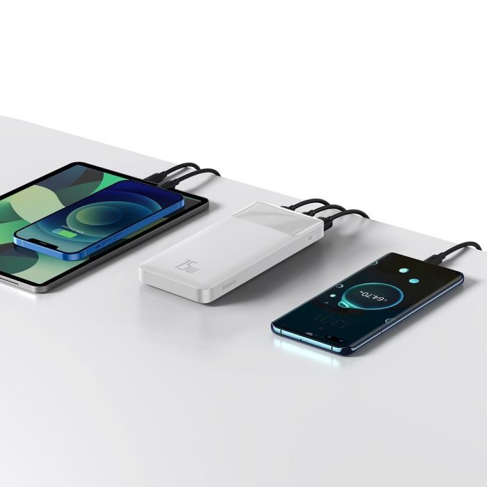 Baseus Bipow Digital Display (Overseas Edition) 10000 mAh 15W (PPBD050002) White