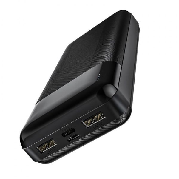 Power Bank (зовнішній акумулятор) Hoco J72A 20000 мАг Easy Travel Чорний (J72A)