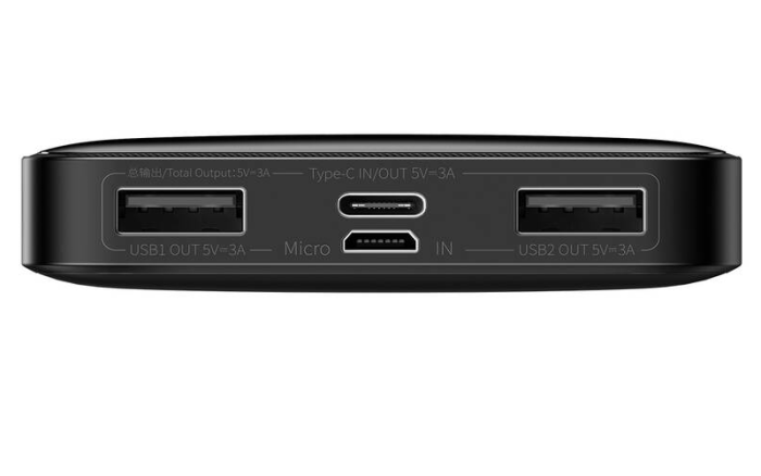 Baseus BIPOW Overseas Digital Display PPBD050001 10000 mAh 2USB/1Type-C 3A/15W QC