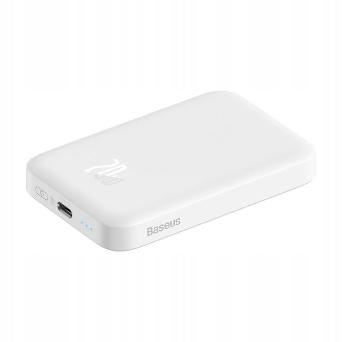 Baseus Magnetic 20W 6000 mAh для iPhone Білий