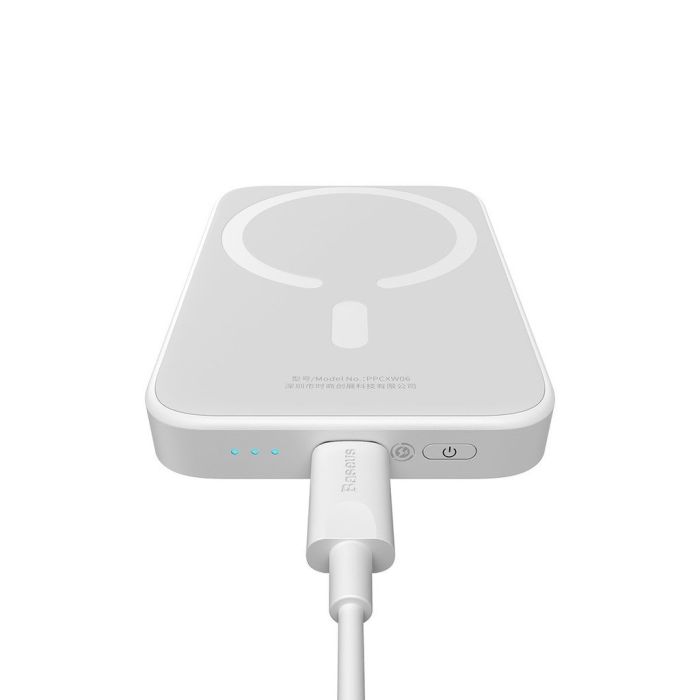 Baseus Magnetic 20W 6000 mAh для iPhone Білий