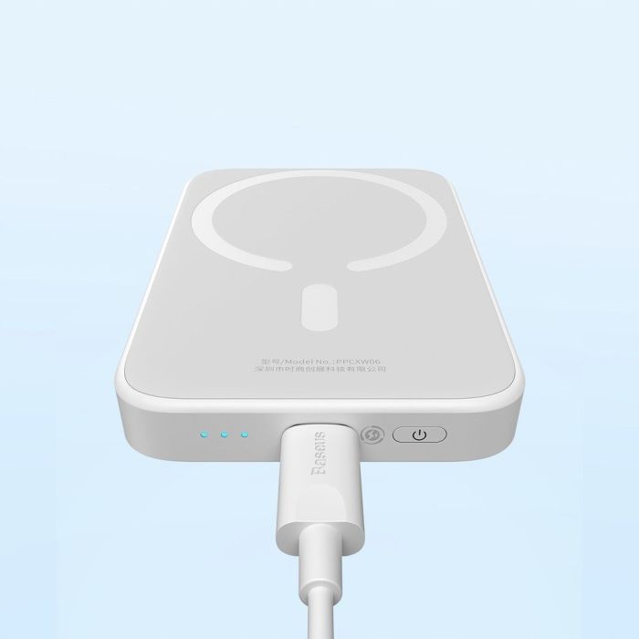 Baseus Magnetic 20W 6000 mAh для iPhone Білий