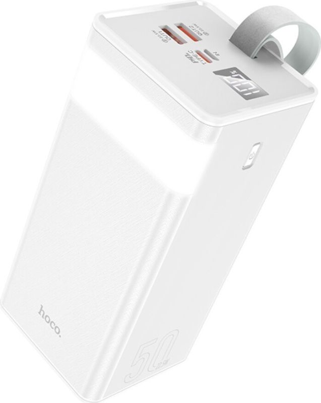 Hoco J86A 22.5W 50000 mAh (зі швидкою зарядкою та ліхтариком) білий