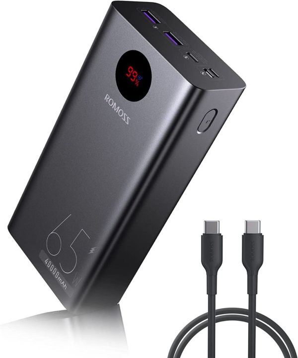 Power Bank для ноутбука Romoss 40000 mah, 65W