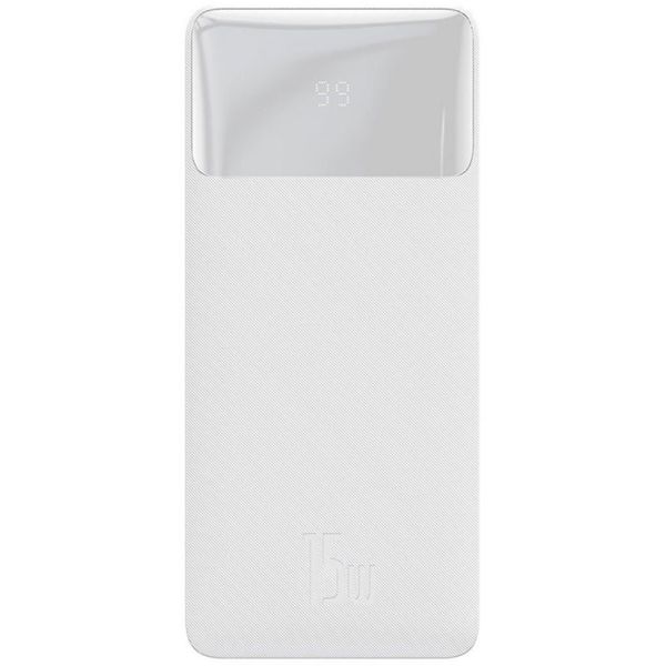 Baseus Bipow Digital Display 20000 mAh 15W білий (11751)