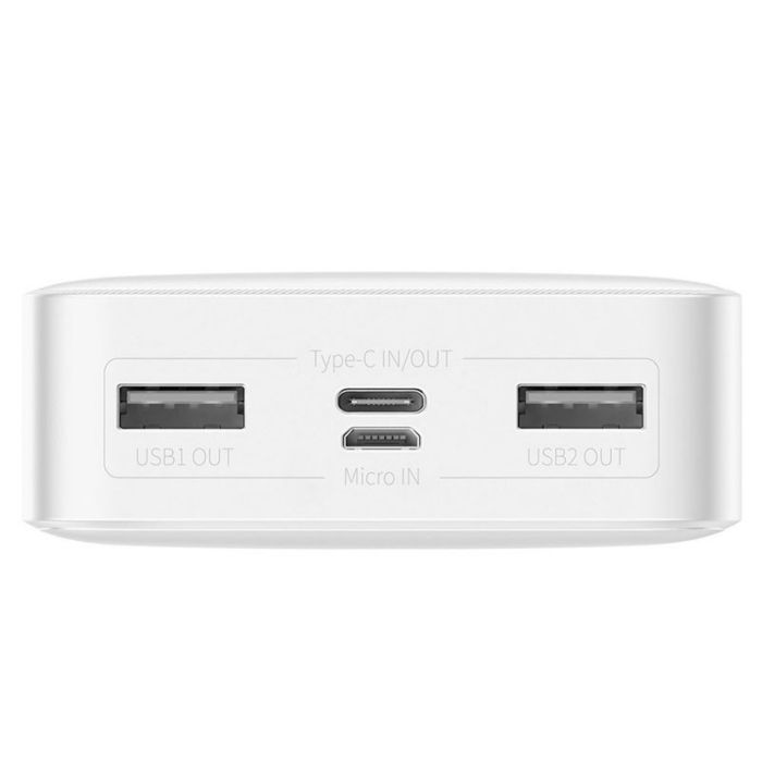 Baseus Bipow Digital Display 20000 mAh 15W білий (11751)