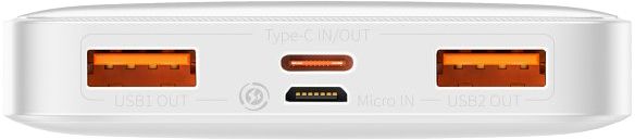 Baseus Bipow Digital Display 10000 mAh 20W білий (11750)