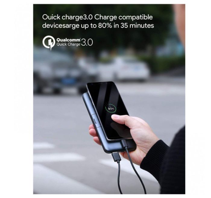 Aukey PBWL02 10000 mAh Wireless Qi, PD/QC 3.0
