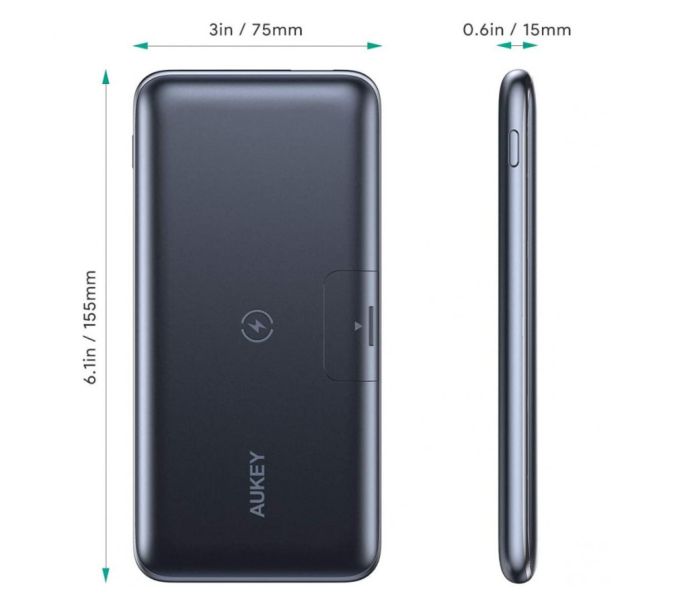 Aukey PBWL02 10000 mAh Wireless Qi, PD/QC 3.0