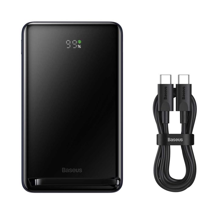 Baseus Magnetic Bracket Wireless Fast Charge 20W на 10000 mAh (PPCX000003) Black