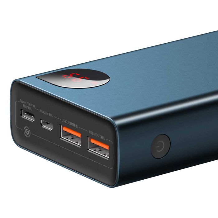 Baseus Adaman Metal Digital Display Quick Charge 65W на 20000 mAh (PPIMDA-D03) Dark Bue
