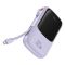 Baseus Qpow Pro Digital Display Fast Charge 20W з вбудованим кабелем Type-C на 10000 mAh (PPQD020105) Purple