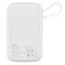 Baseus Qpow Pro Digital Display Fast Charge 20W з вбудованим кабелем Type-C на 10000 mAh (PPQD020102) White