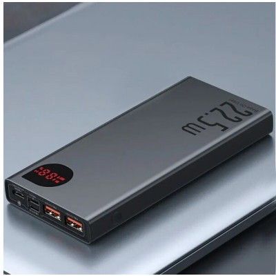 Baseus Adaman Metal Digital Display Quick Charge 10000 mAh 22.5W Black PPIMDAB0A