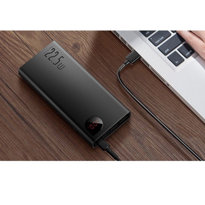 Baseus Adaman Metal Digital Display 20000 mAh 22.5W PPXJ060001 Black