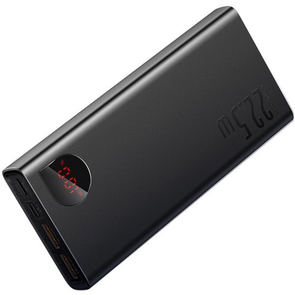 Павербанк Baseus Adaman Metal Digital Display 20000mAh 22.5W PPXJ060001 Black