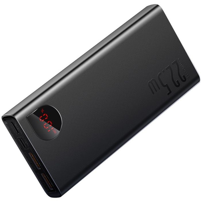 Baseus Adaman Metal Digital Display 20000 mAh 22.5W PPXJ060001 Black